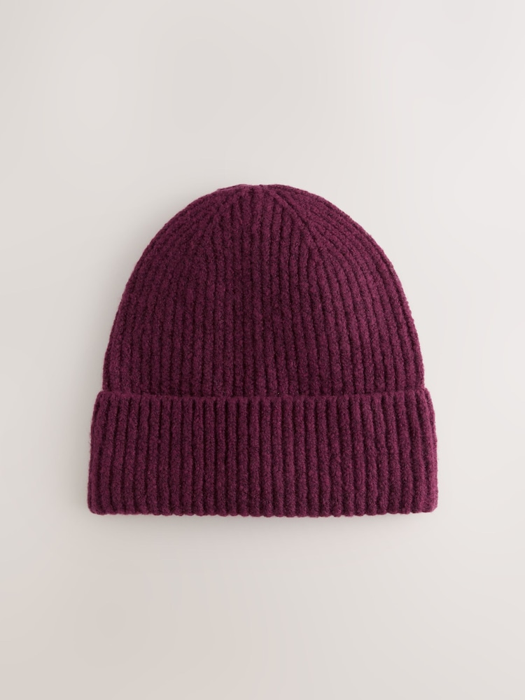 Berry Pink Cosy Beanie Hat (1-16yrs) - Image 1 of 3