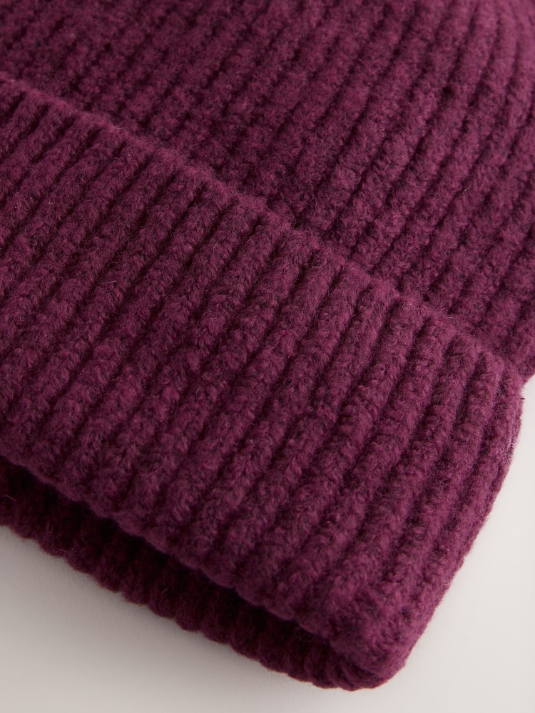 Berry Pink Cosy Beanie Hat (1-16yrs) - Image 3 of 3
