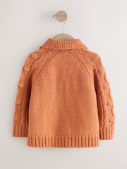 Pumpkin Chunky Bobble Cardigan (3mths-10yrs) - Image 5 of 7