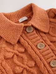 Pumpkin Chunky Bobble Cardigan (3mths-10yrs) - Image 6 of 7