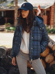 معطف مبطن Blackwatch بغطاء رأس قابل للإزالة من Joules - صورة 2 من 12