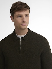 Barbour® Green Bearsted Knitted Zip Jumper - Image 4 of 5