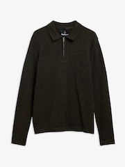 Barbour® Green Bearsted Knitted Zip Jumper - Image 5 of 5