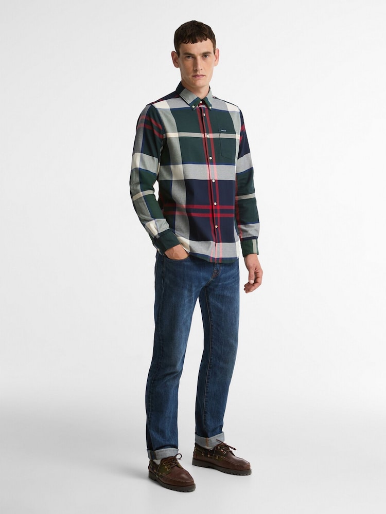 Barbour® Green Dunoon Tartan Shirt - Image 2 of 5