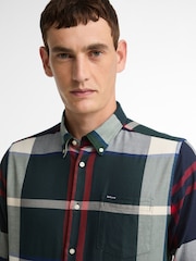 Barbour® Green Dunoon Tartan Shirt - Image 4 of 5