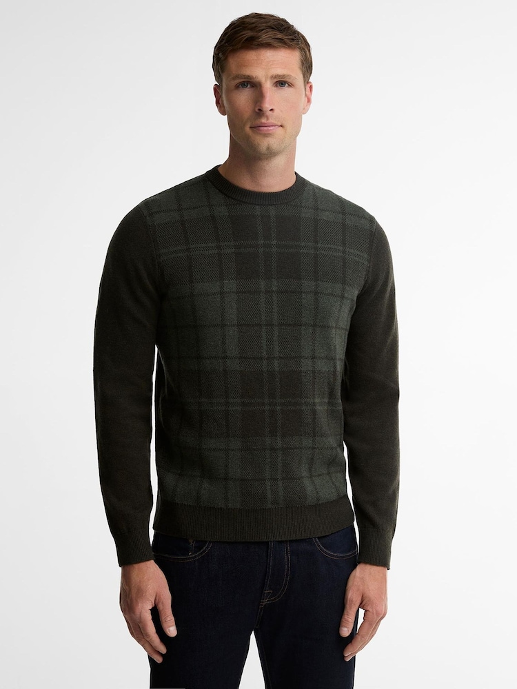 Pull Col rond Barbour® en tartan minéral - Image 1 de 5