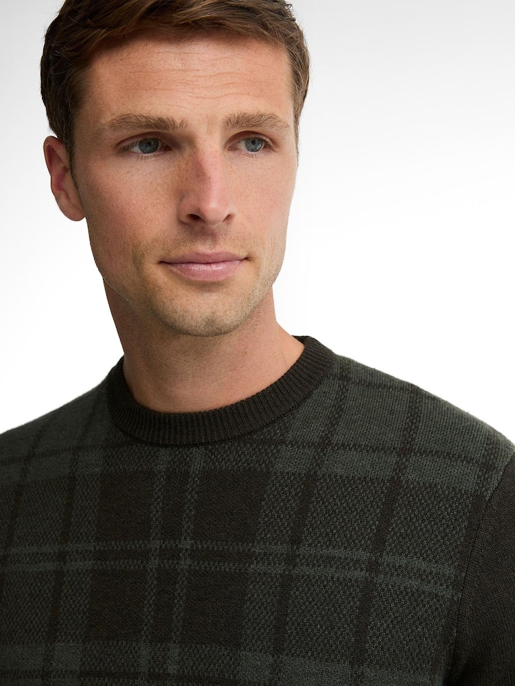 Pull Col rond Barbour® en tartan minéral - Image 5 de 5