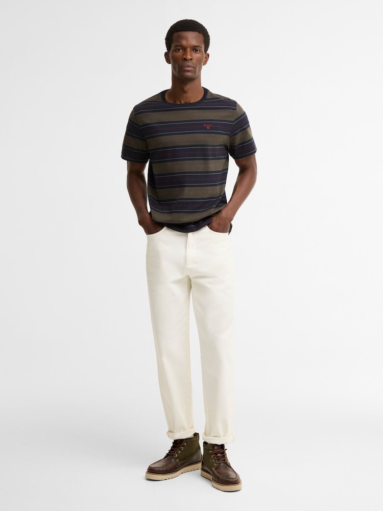 Barbour® Blue Tartham Tailored Stripe T-Shirt - Image 2 of 4 Barbour® Blue Tartham Tailored Stripe T-Shirt - Image 2 of 4