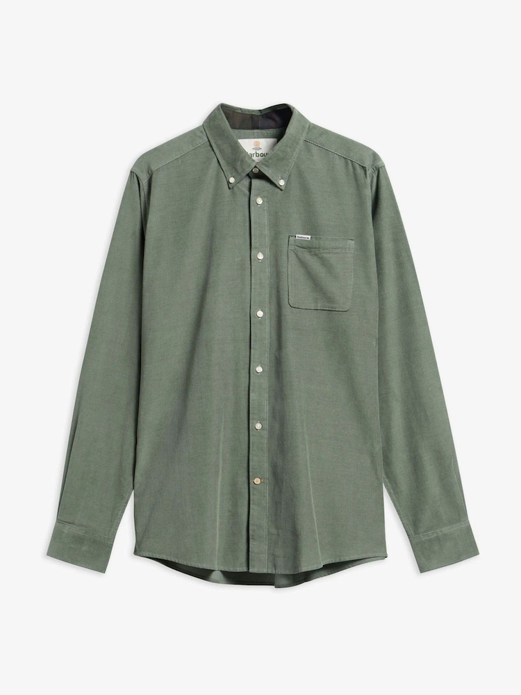 Barbour® Green Ramsey Tailored Cord Shirt - Image 5 of 5 Barbour® Green Ramsey Tailored Cord Shirt - Image 5 of 5