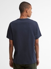 Blau - Barbour® Tartan Tailored Crest Logo T-Shirt - Bild 2 von 5