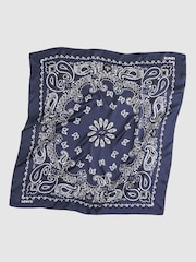 Levi's® Blue Satin Bandana Scarf - Image 1 of 3