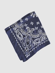 Levi's® Blue Satin Bandana Scarf - Image 3 of 3