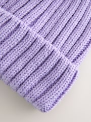 Yasəmən Bənövşəyi - Rib Pom Beanie (3ay-16il) - 3şəkildən 3 şəkil