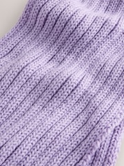 Yasəmən Bənövşəyi - Rib Pom Scarf (3-16yrs) - 3şəkildən 2 şəkil