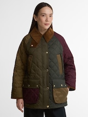 Barbour® Green Patchwork Bedale Quilted Jacket - Image 1 of 6