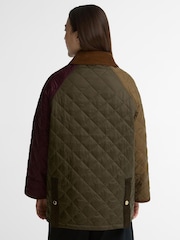 Barbour® Green Patchwork Bedale Quilted Jacket - Image 2 of 6