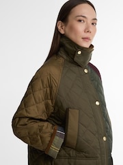 Barbour® Green Patchwork Bedale Quilted Jacket - Image 5 of 6