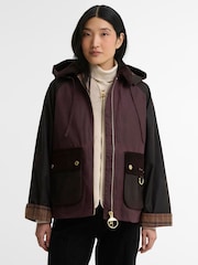 Barbour® Red Carville Wax Jacket - Image 4 of 8