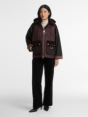Barbour® Red Carville Wax Jacket - Image 6 of 8