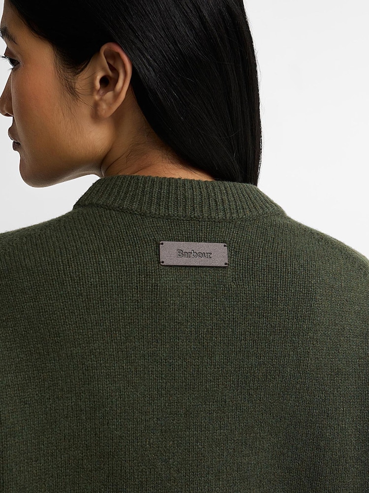 Barbour® Green Ivybridge Knitted Jumper - Image 2 of 5
