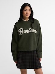 Barbour® Green Ivybridge Knitted Jumper - Image 3 of 5