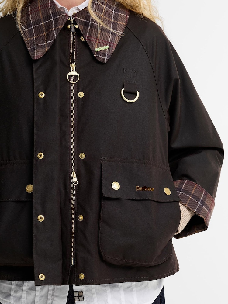 Chocoladebruin - Barbour® Icons Modern Spey Wax Jacket - Afbeelding 7 van 7