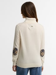 Barbour® Cream Pendle Roll Collar Knitted Jumper - Image 2 of 6