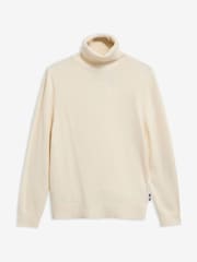 Barbour® Cream Pendle Roll Collar Knitted Jumper - Image 6 of 6