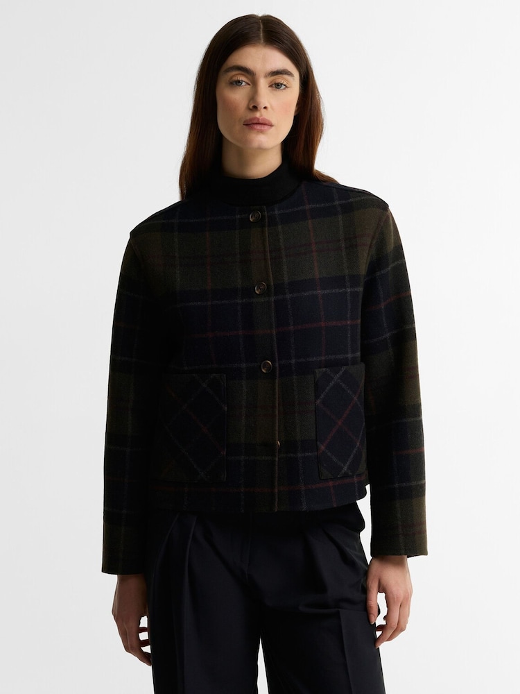 Barbour® Blue Marlow Overshirt - Image 1 of 6 Barbour® Blue Marlow Overshirt - Image 1 of 6
