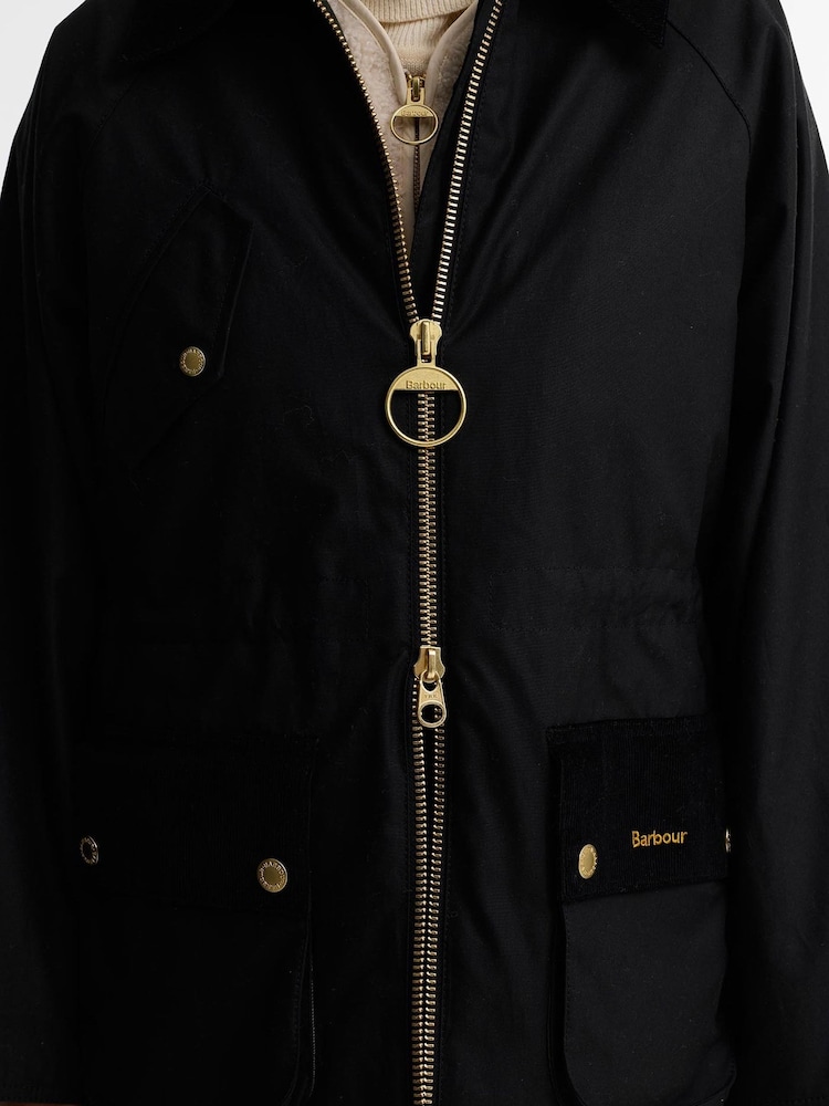 Barbour® Black Treeton Wax Jacket - Image 5 of 5 Barbour® Black Treeton Wax Jacket - Image 5 of 5