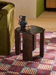 MADE.COM Green Marble Wynn Side Table - Image 1 of 6