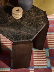 MADE.COM Green Marble Wynn Side Table - Image 2 of 6