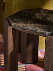 MADE.COM Green Marble Wynn Side Table - Image 3 of 6