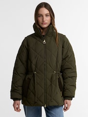 Barbour® Green Tanfield Puffer Jacket - Image 1 of 6