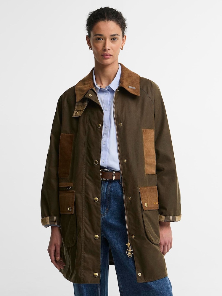 Barbour® Green Icons Modern Beaufort Wax Jacket - Image 1 of 7 Barbour® Green Icons Modern Beaufort Wax Jacket - Image 1 of 7