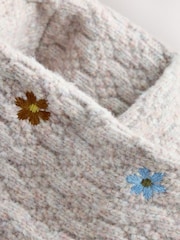 Mink Pink Flower Beanie and Snood Set (1-16yrs) - Image 4 of 4