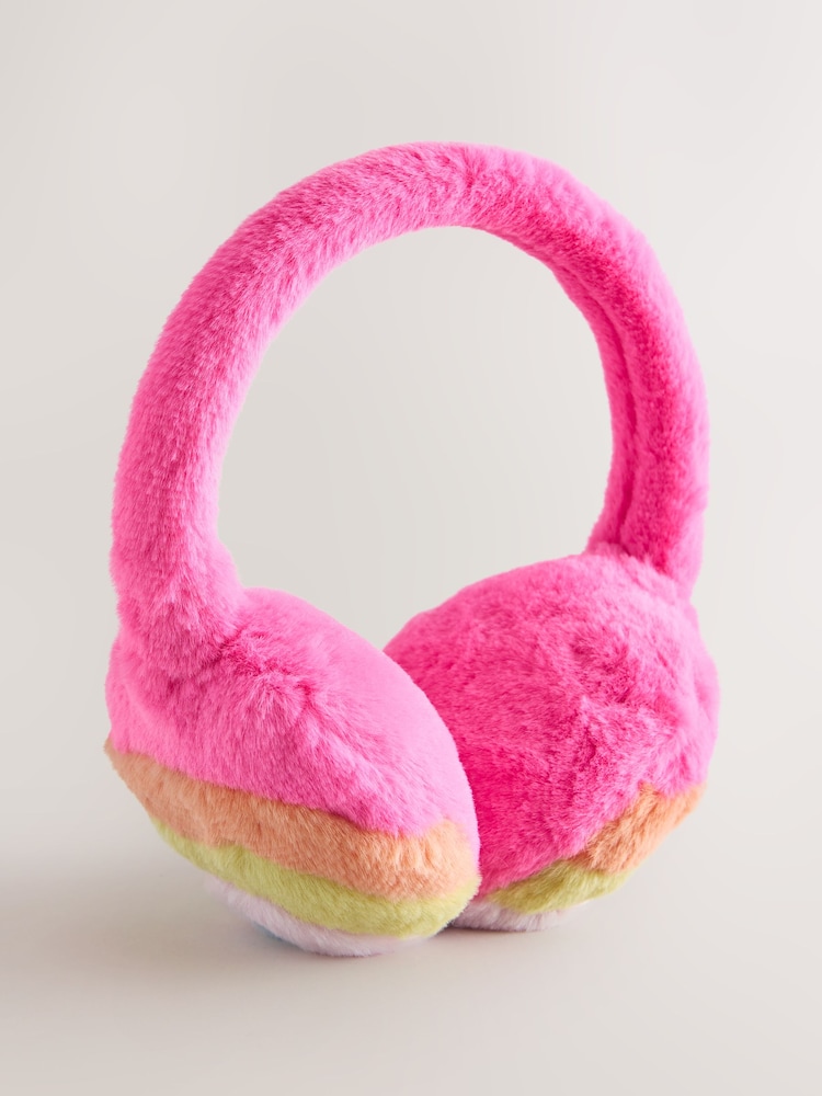 Bright Rainbow Novelty Earmuff - Image 1 of 3