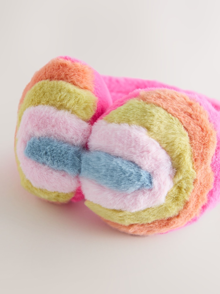 Bright Rainbow Novelty Earmuff - Image 2 of 3