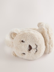 Ecru Bear Novelty Earmuff - Image 2 of 3