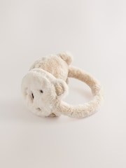 Ecru Bear Novelty Earmuff - Image 3 of 3