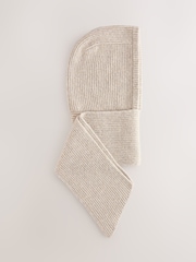 Ecru Cosy Hooded Scarf (3-16yrs) - Image 1 of 4