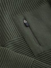Green Utility Knitted Hoodie (3-16yrs) - Image 4 of 4