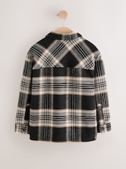 Black/White Check Jersey Lined Overshirt (3-16yrs) - Image 2 of 5