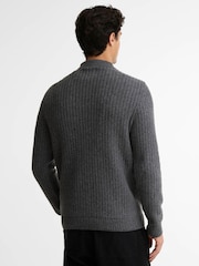 Barbour International Grey Oxham Half Zip Jumper - Image 2 of 5