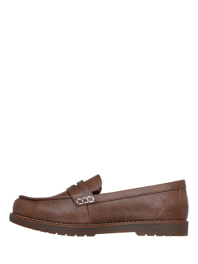Skechers Brown Chill Lugs Classy Cruiser Penny Loafers - Image 2 of 6 Skechers Brown Chill Lugs Classy Cruiser Penny Loafers - Image 2 of 6