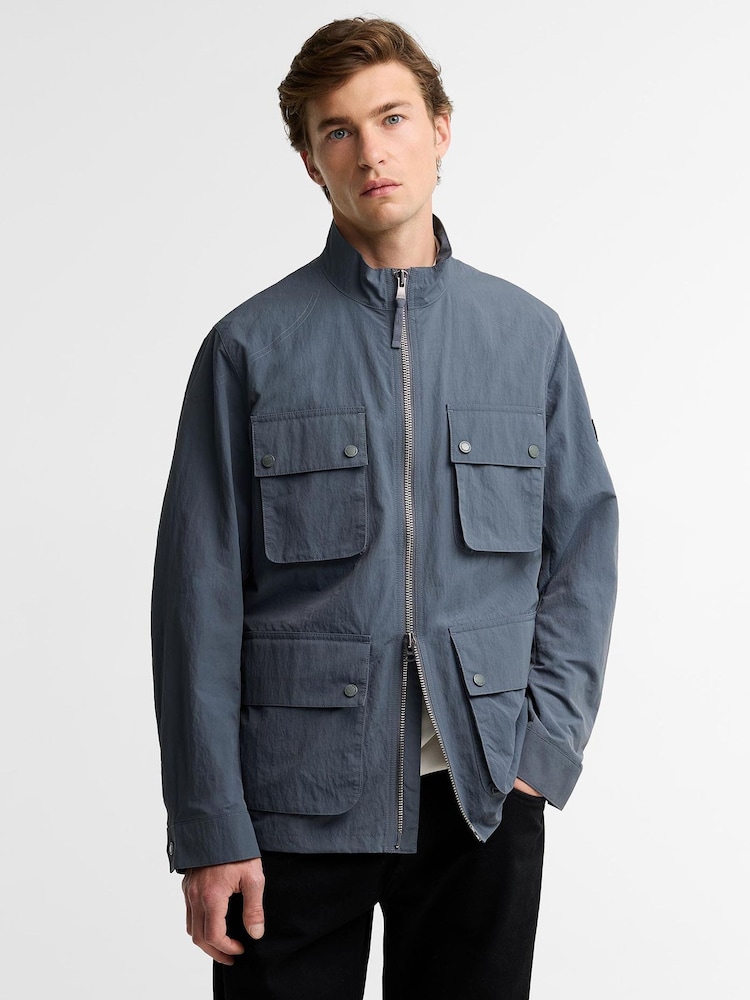 Barbour International Grey Course Showerproof Jacket - Image 1 of 5