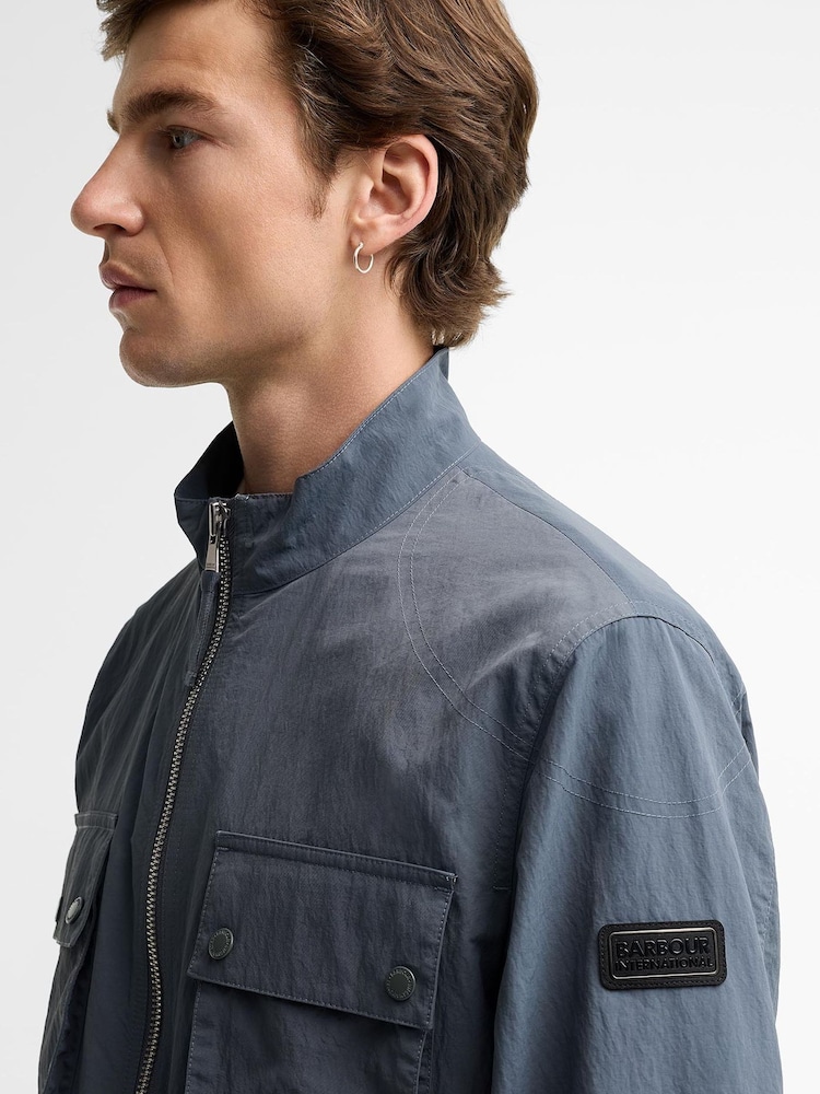 Barbour International Grey Course Showerproof Jacket - Image 5 of 5
