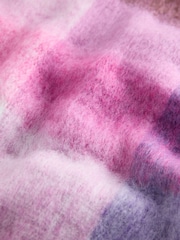 Pink Check Brushed Scarf (3-16yrs) - Image 2 of 3