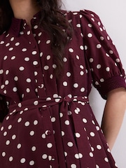 Phase Eight Red Delphine Midi Dress - Image 6 of 7