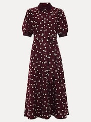 Phase Eight Red Delphine Midi Dress - Image 7 of 7